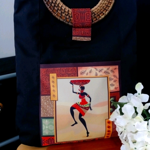 1PC Beautiful Afrocentric Deluxe Tote Bag - Picture 15 of 15